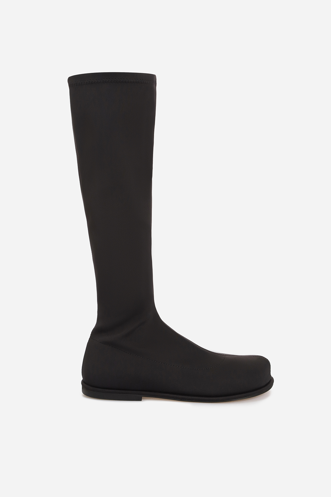 Freya black stretch knee boots