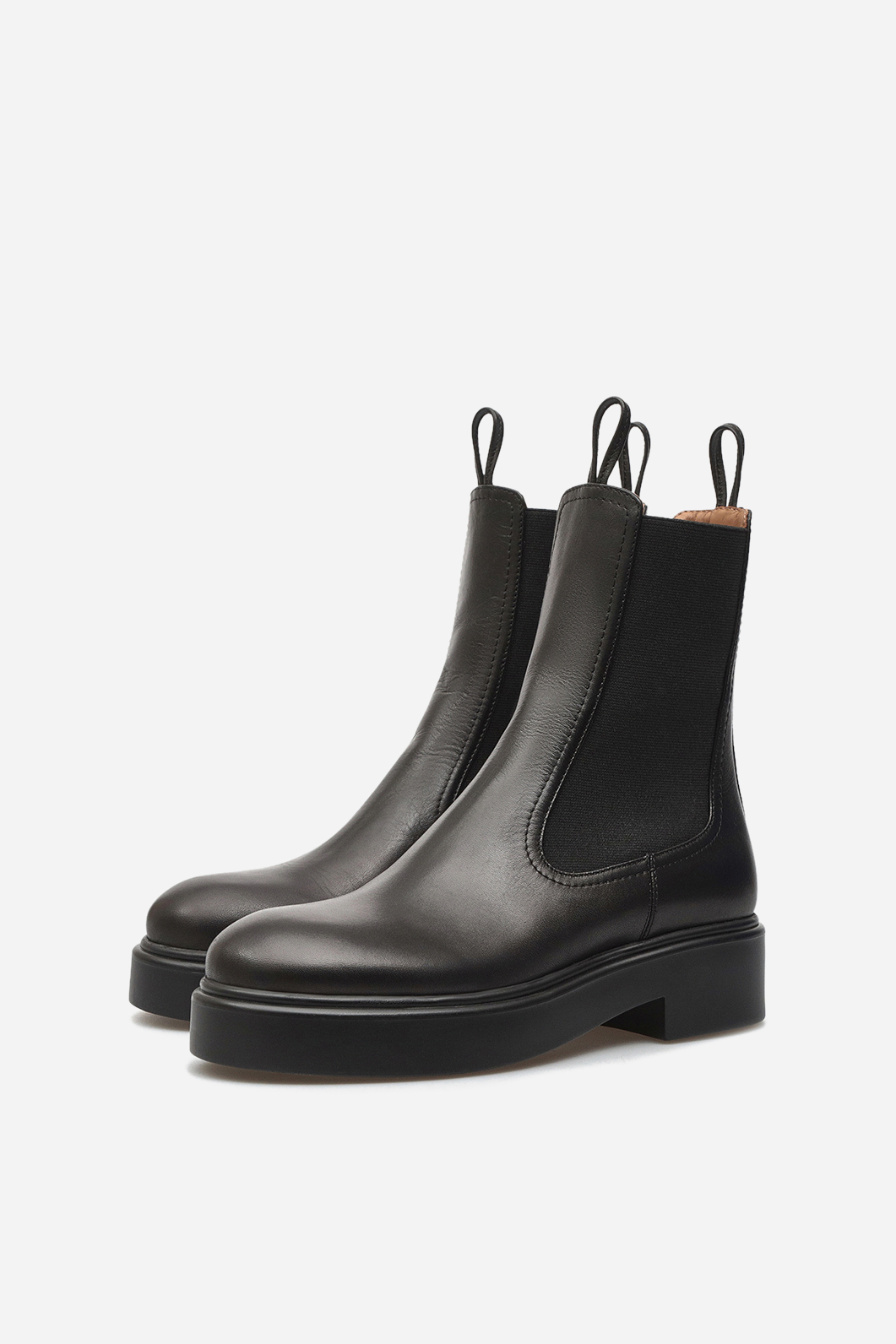 Taya black leather
chelsea boots