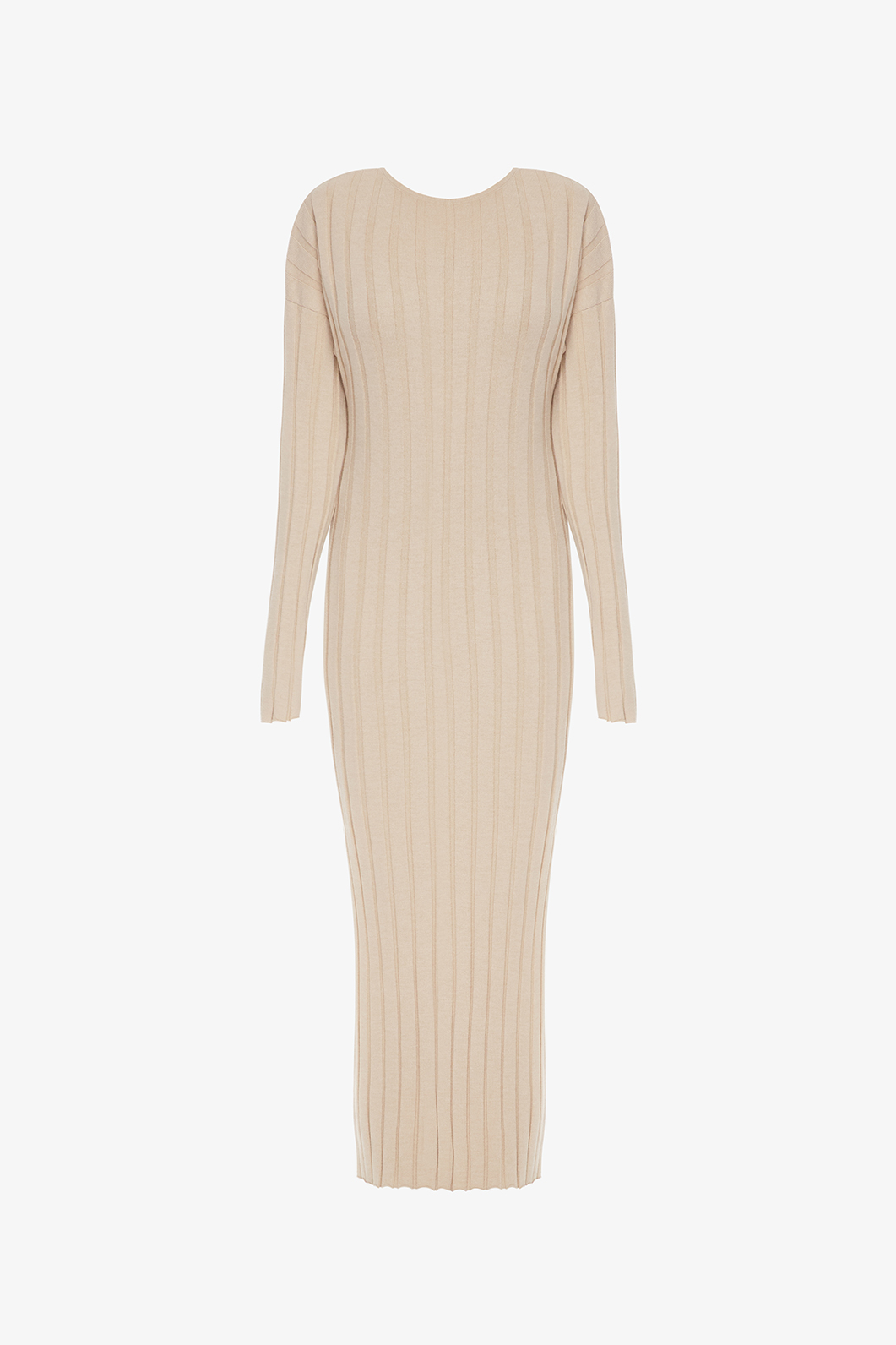 Knitted beige dress