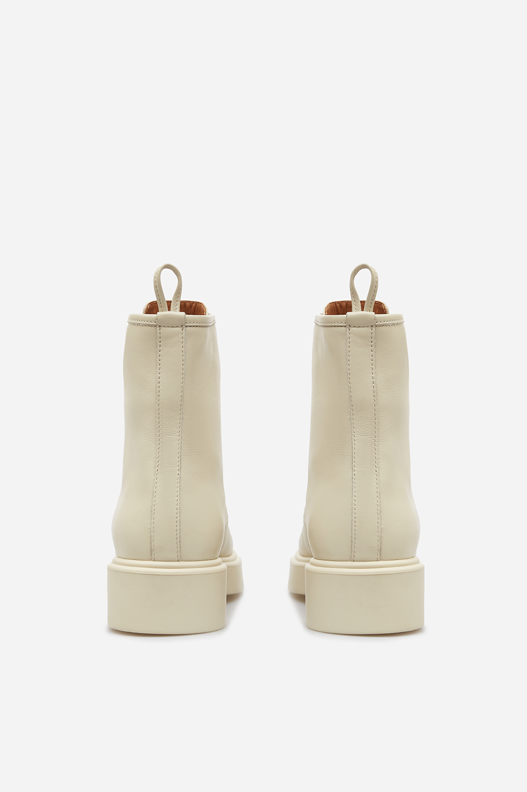 Lina beige leather boots