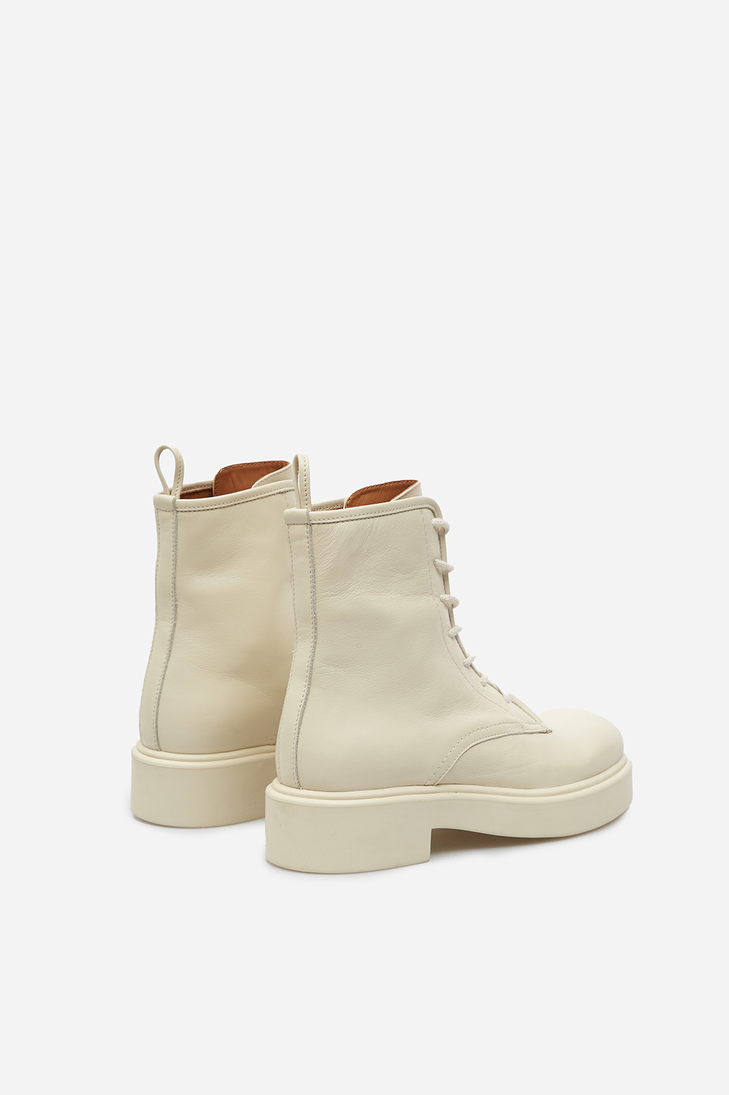 Lina beige leather boots