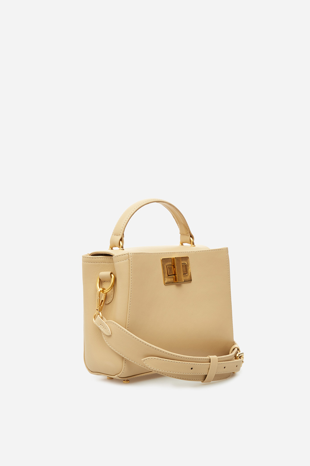 Erna mini RS
warm milky leather city bag /gold/
