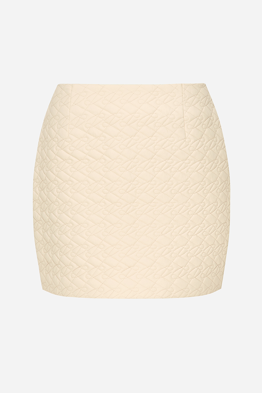 Milk textile skirt