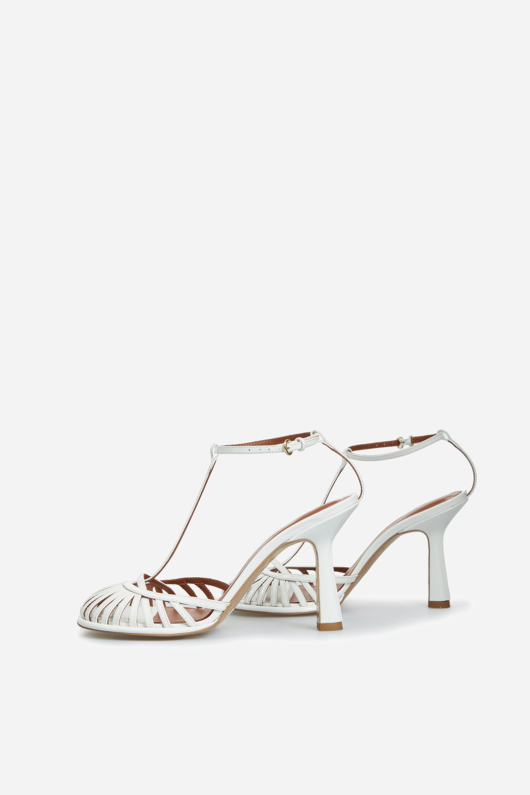 GOLDIE white sandals /9 cm/