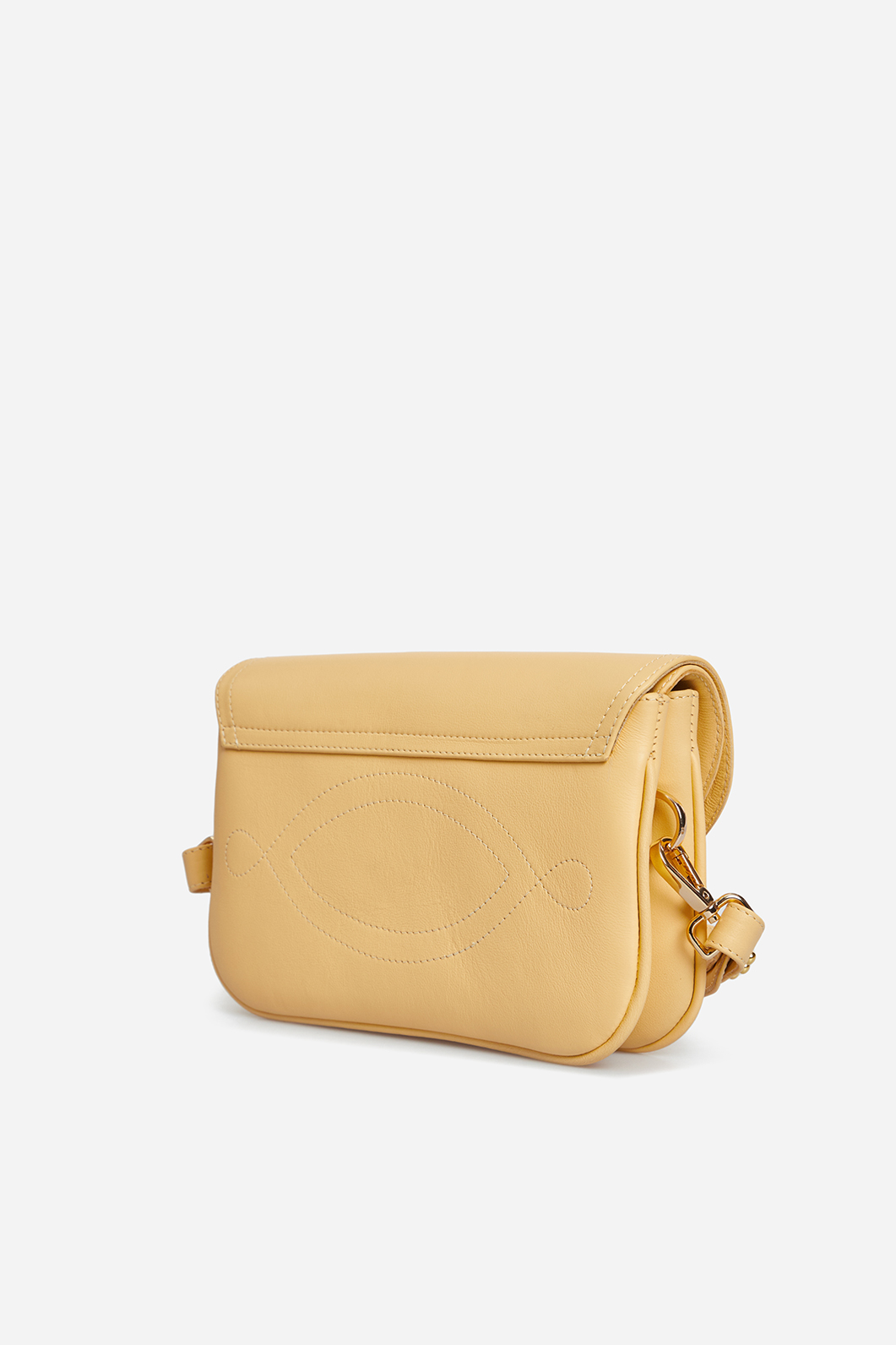 Saddle bag 2
yellow leather crossbody /gold/