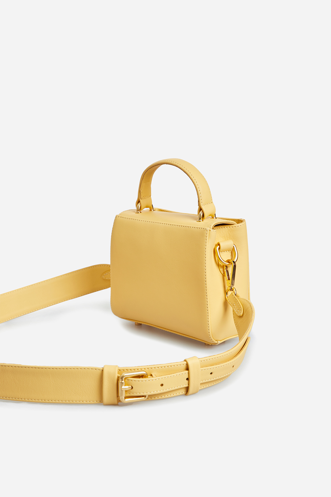 Erna micro RS yellow leather
city bag /gold/