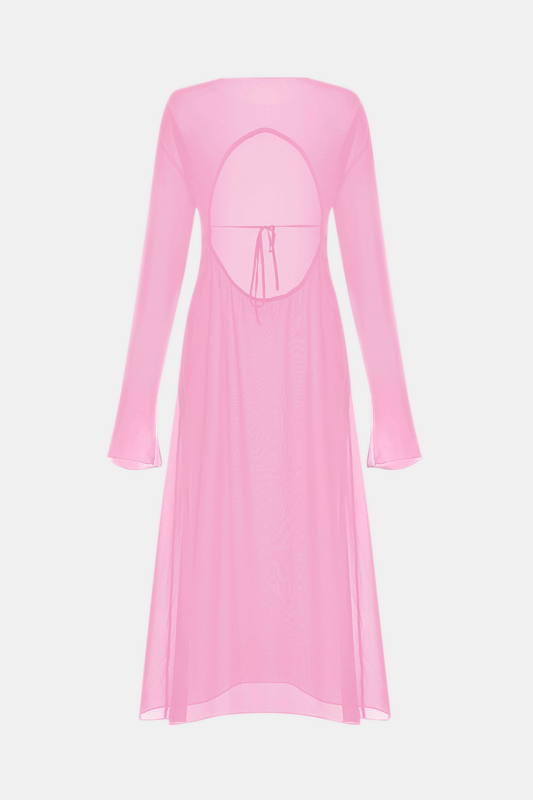 Платье розовое шелковое