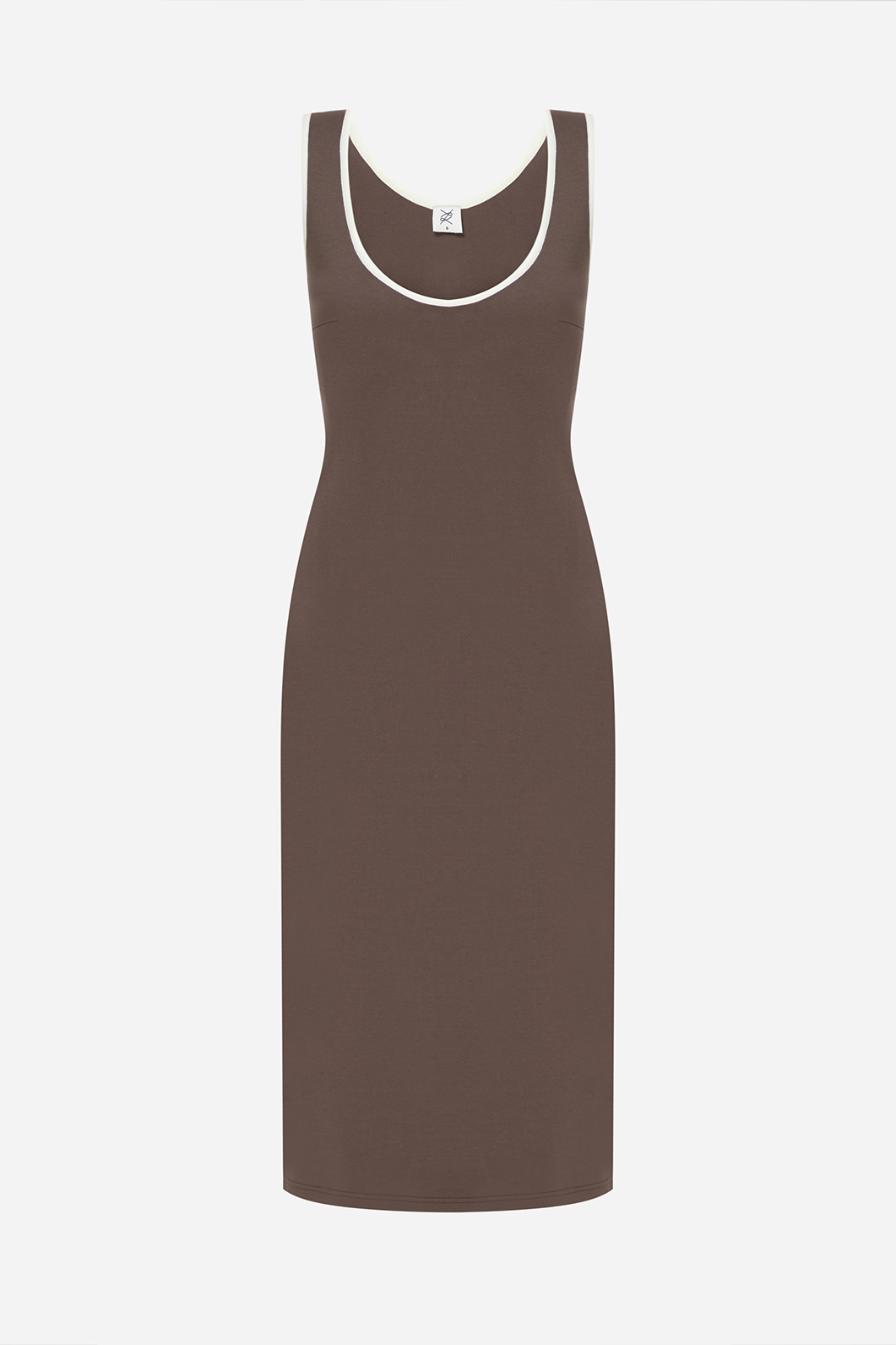 Brown viscose dress