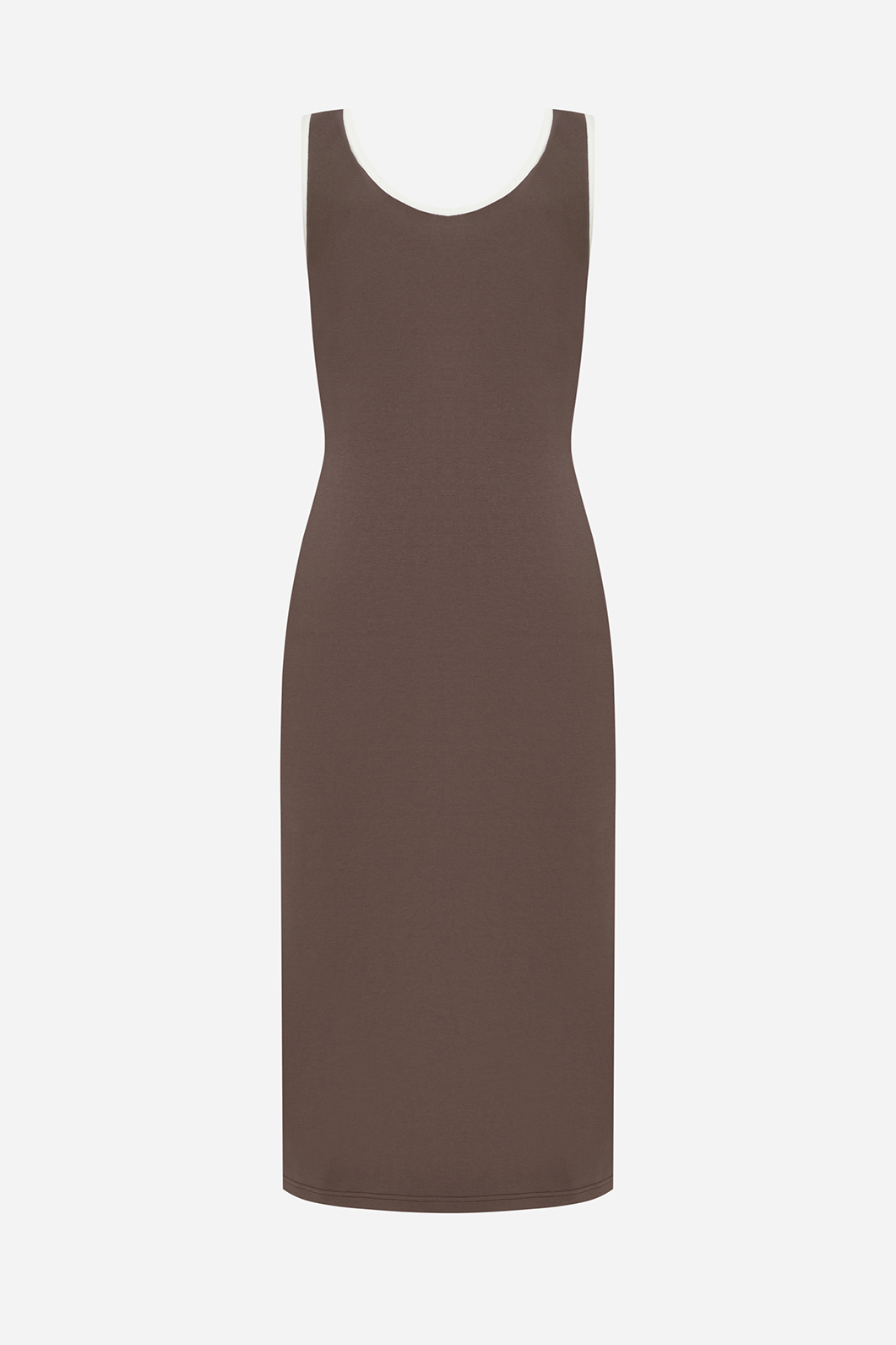 Brown viscose dress