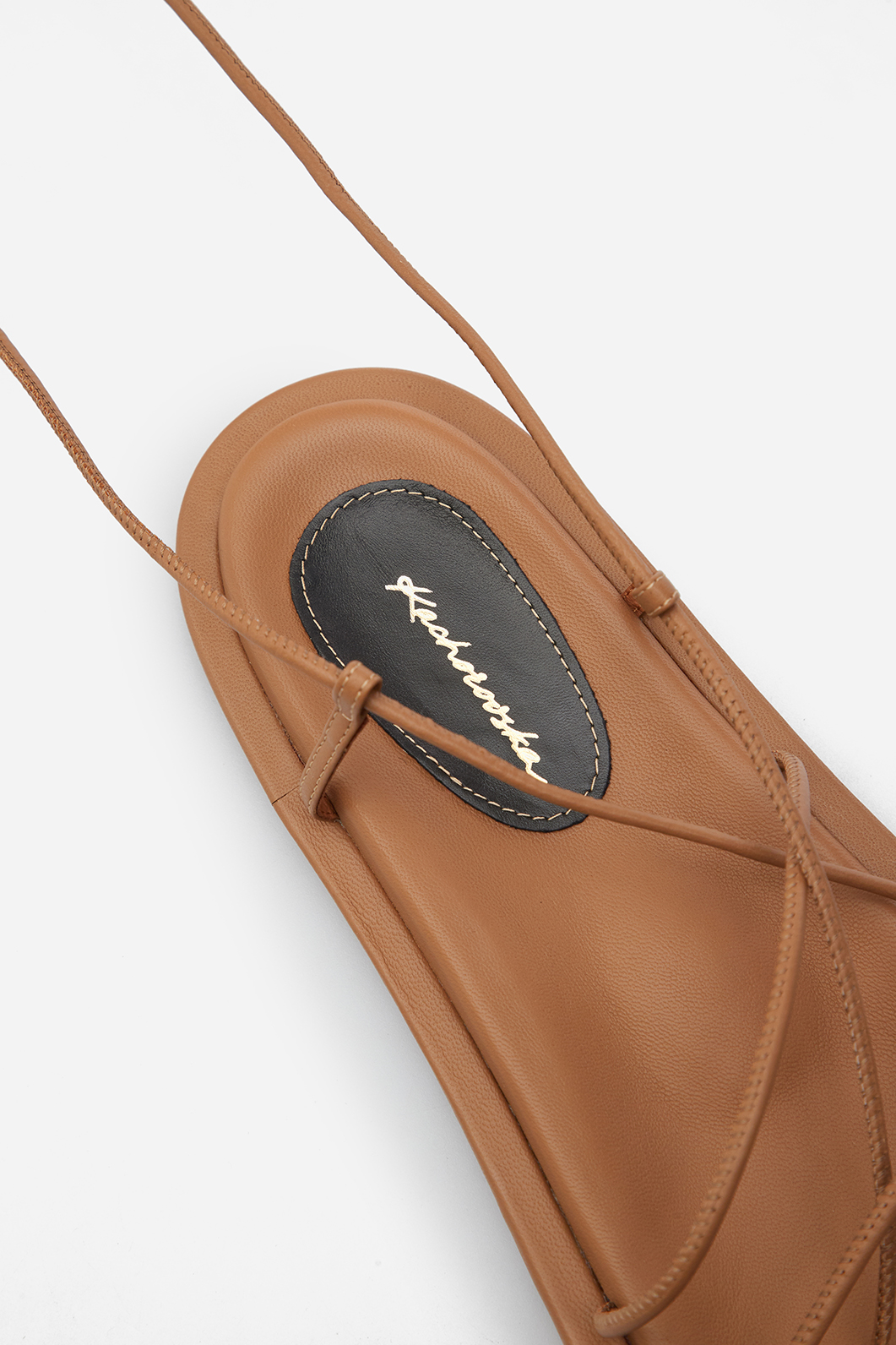 Sam caramel colored leather
sandals