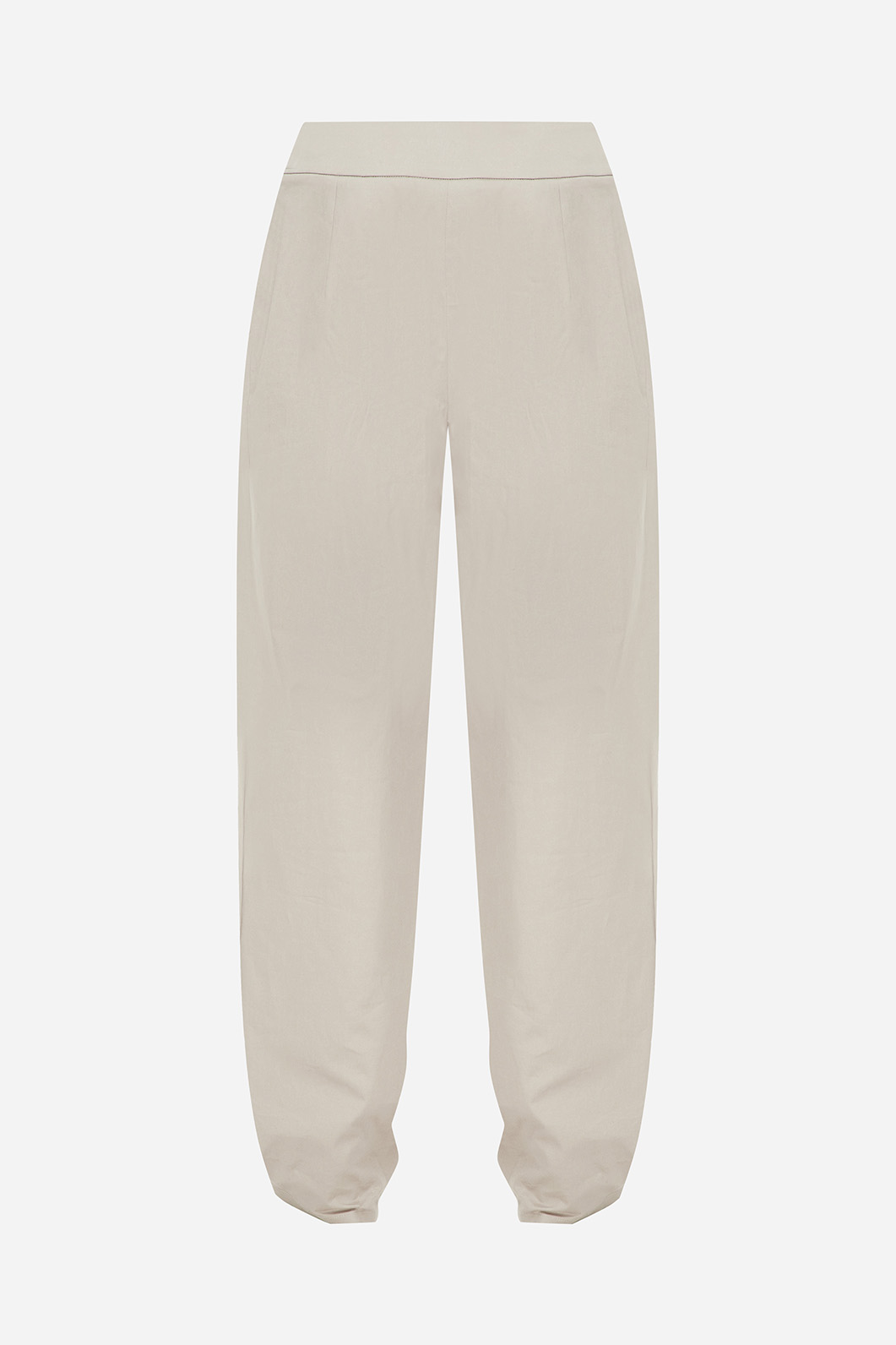 Beige straight pants