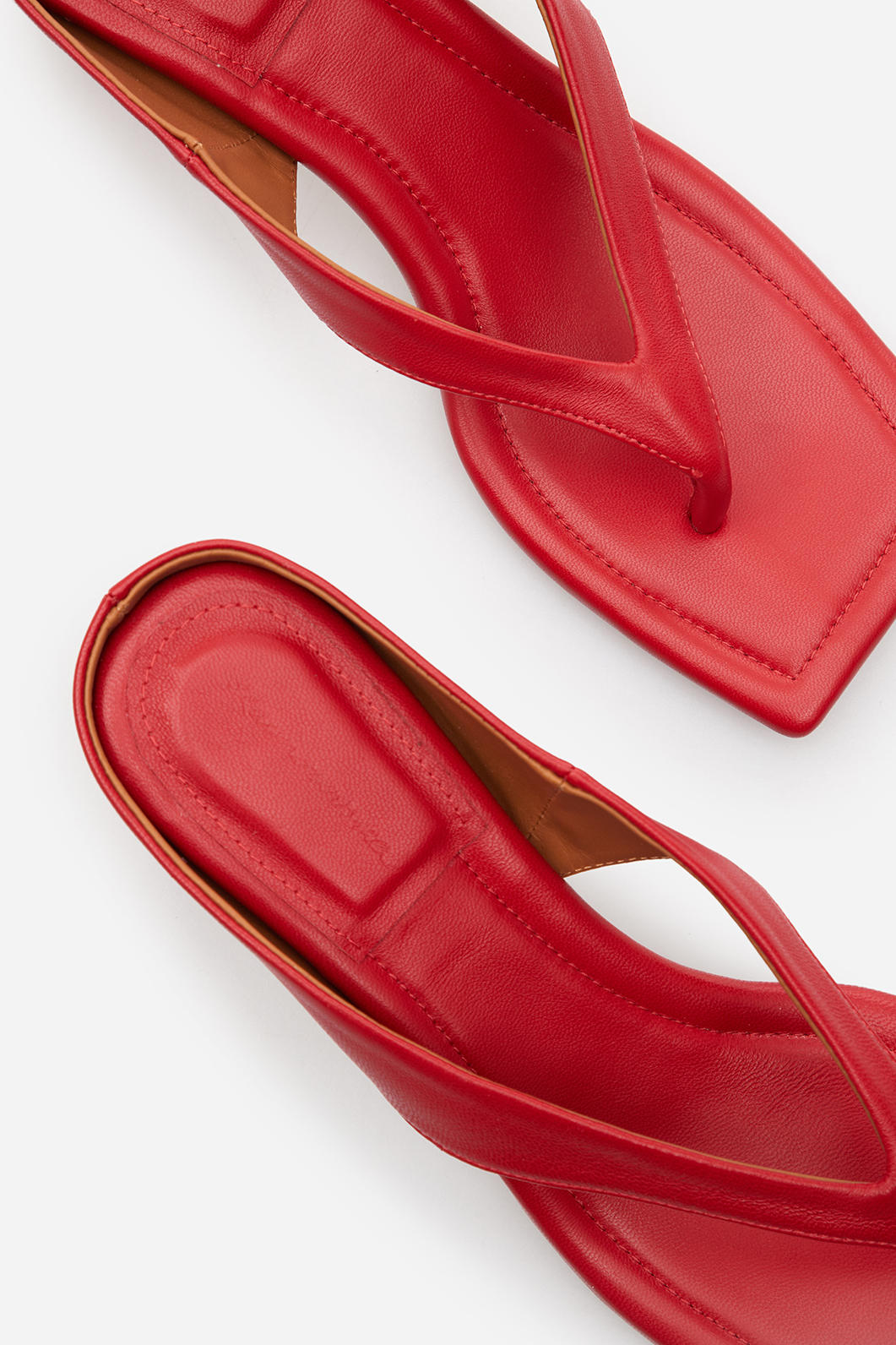 Elsa red leather
sandals /5 cm/