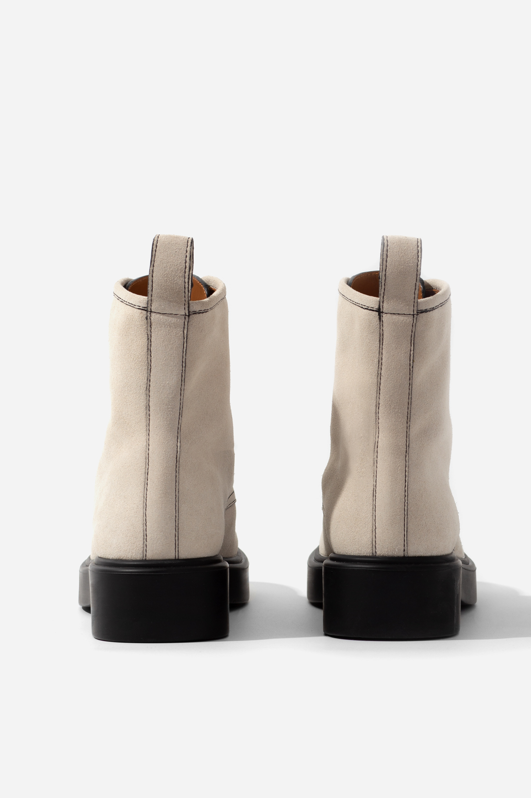 Lina milky suede boots