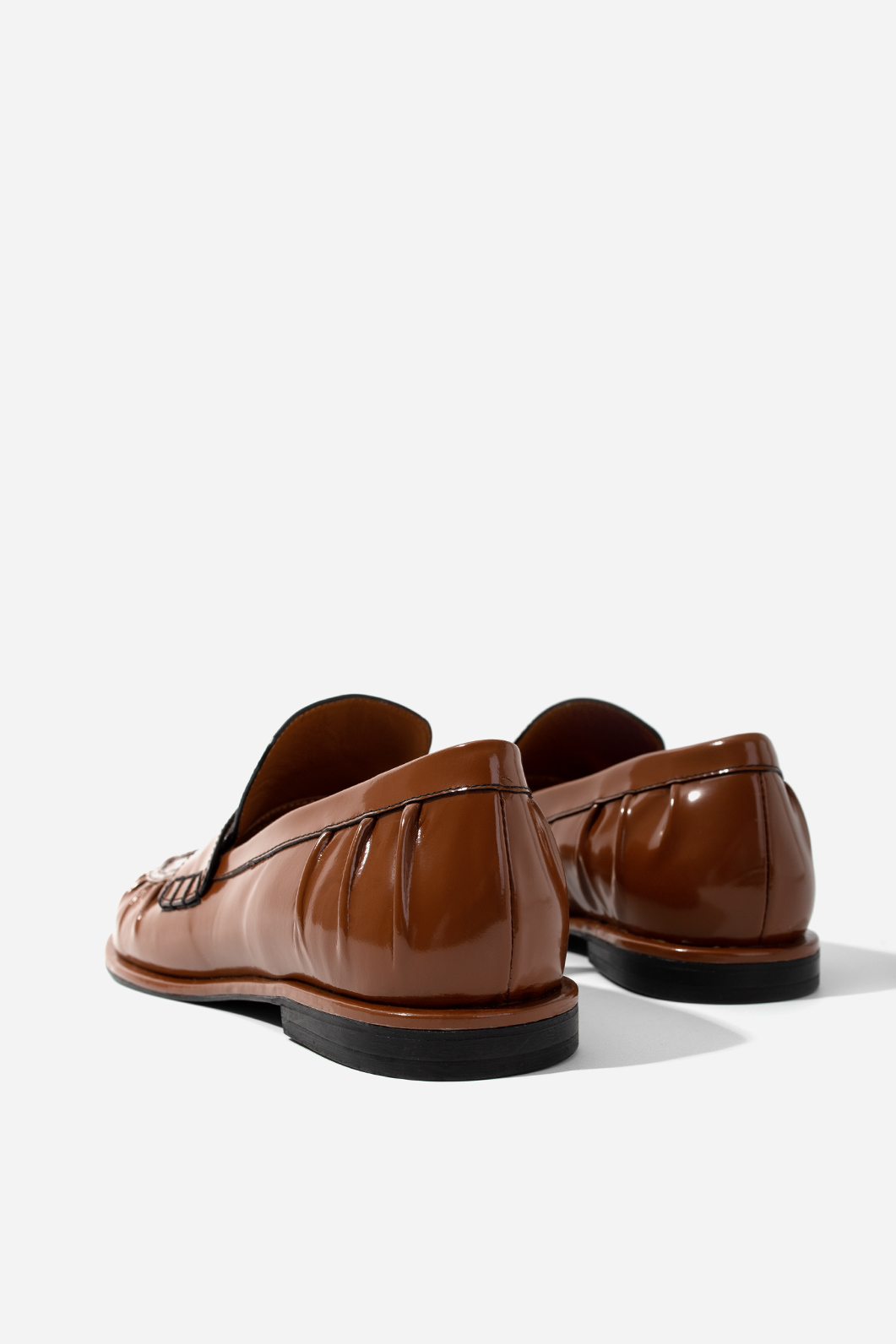 Seleste brown leather loafers