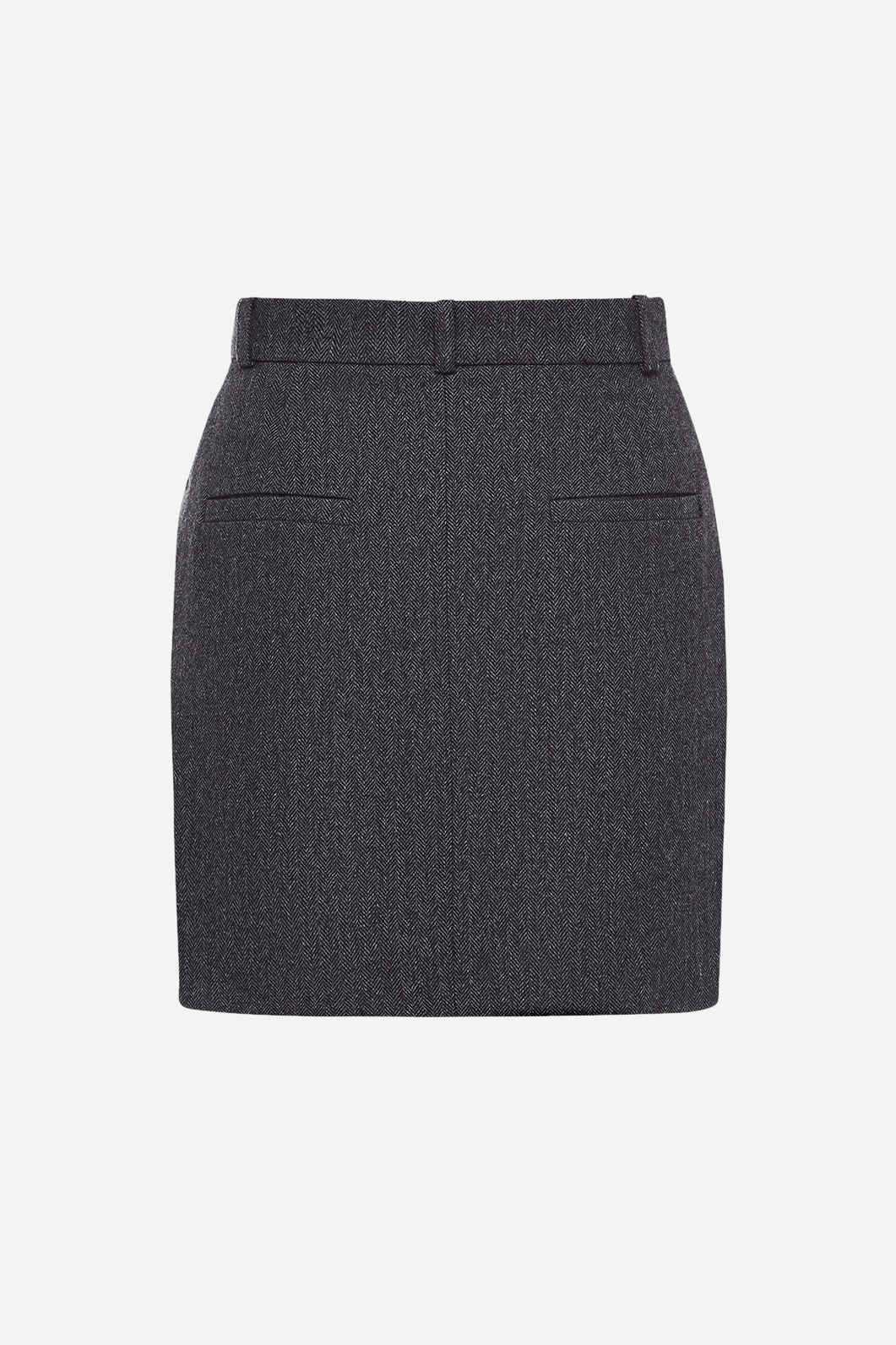 Classic gray mini skirt