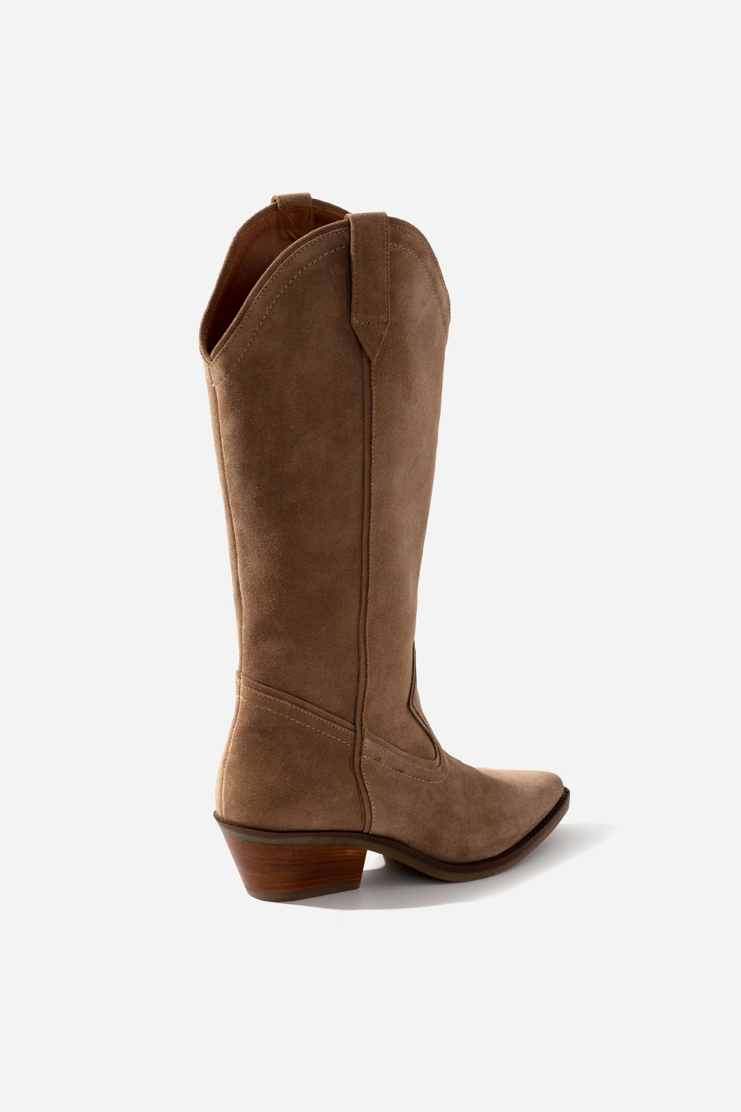 NINA brown suede cowboy boots