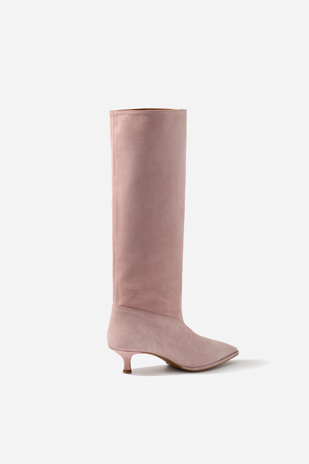 Erica pink suede boots