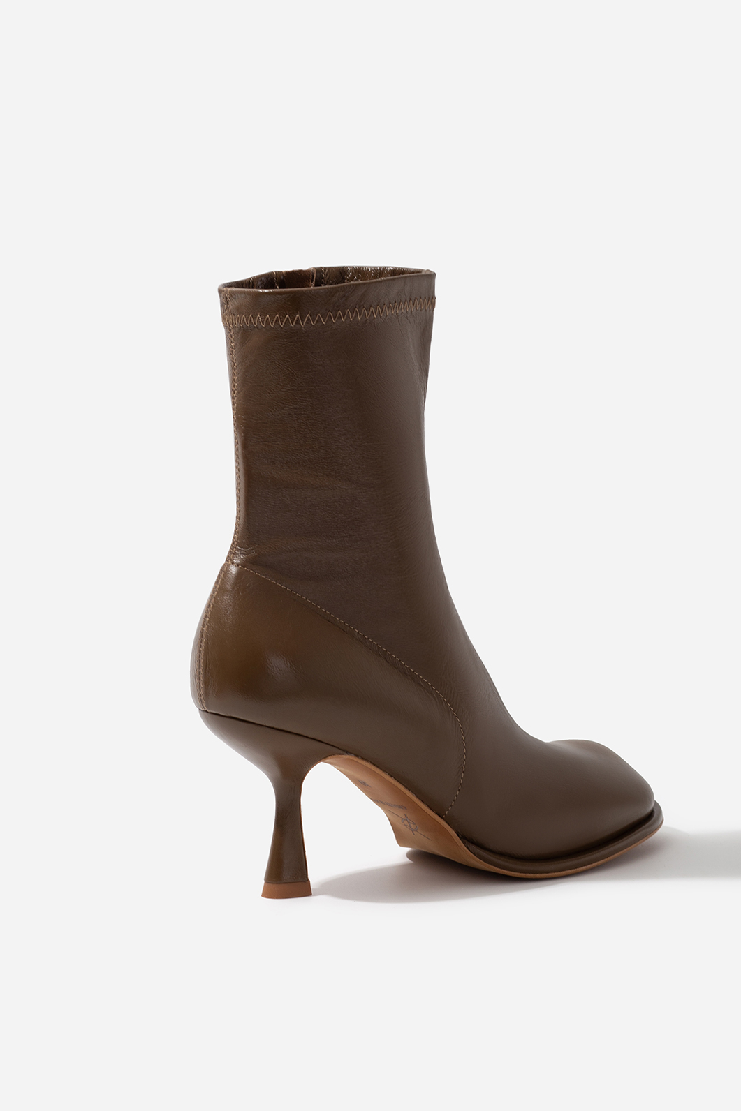 BLANCA olive vintage leather ankle boots