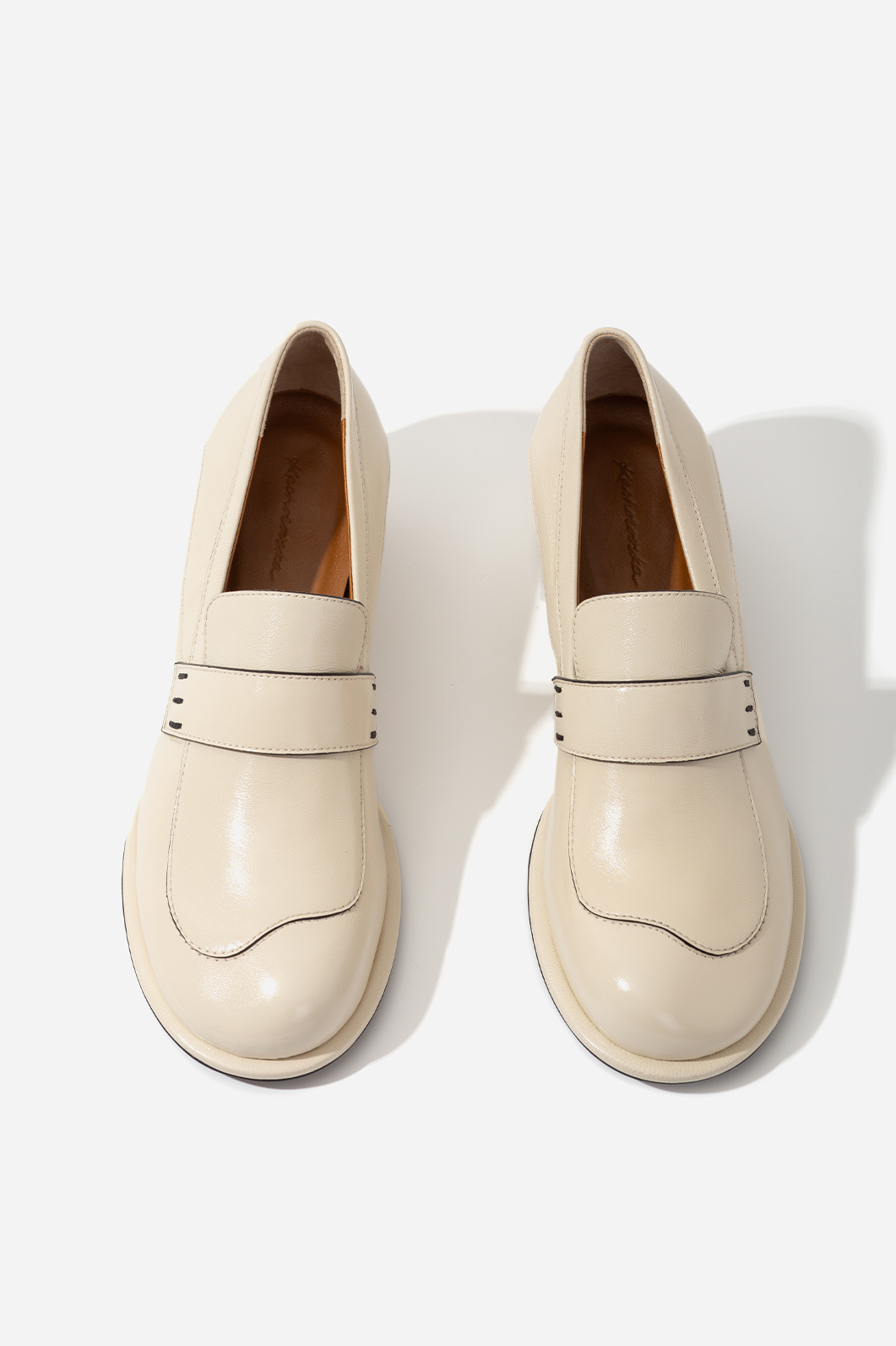 GRETA milky loafers