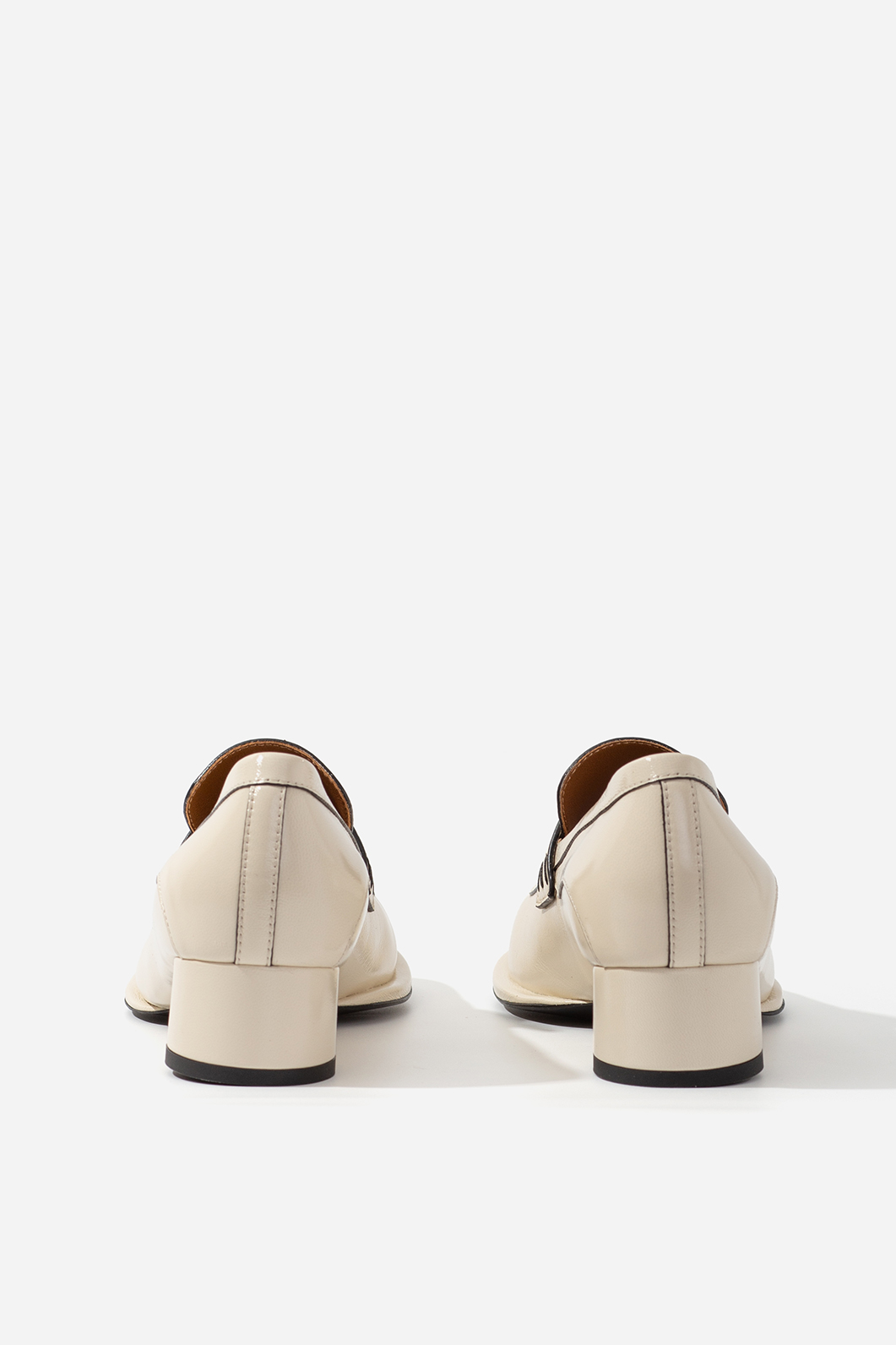 Milky leather Greta loafers