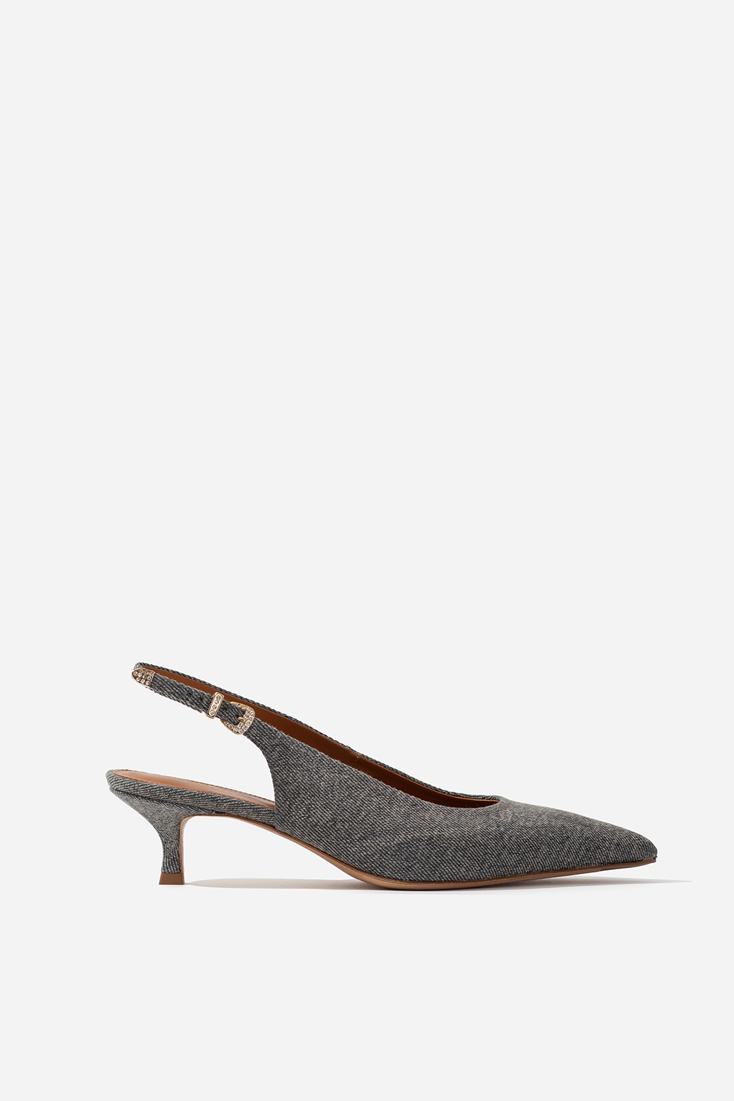 Erin gray textile slingbacks