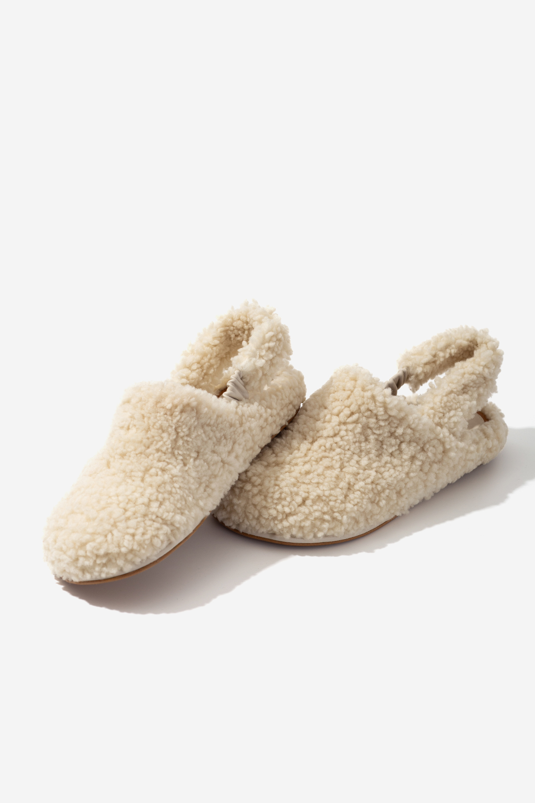 CLAIRE FUR milky mules