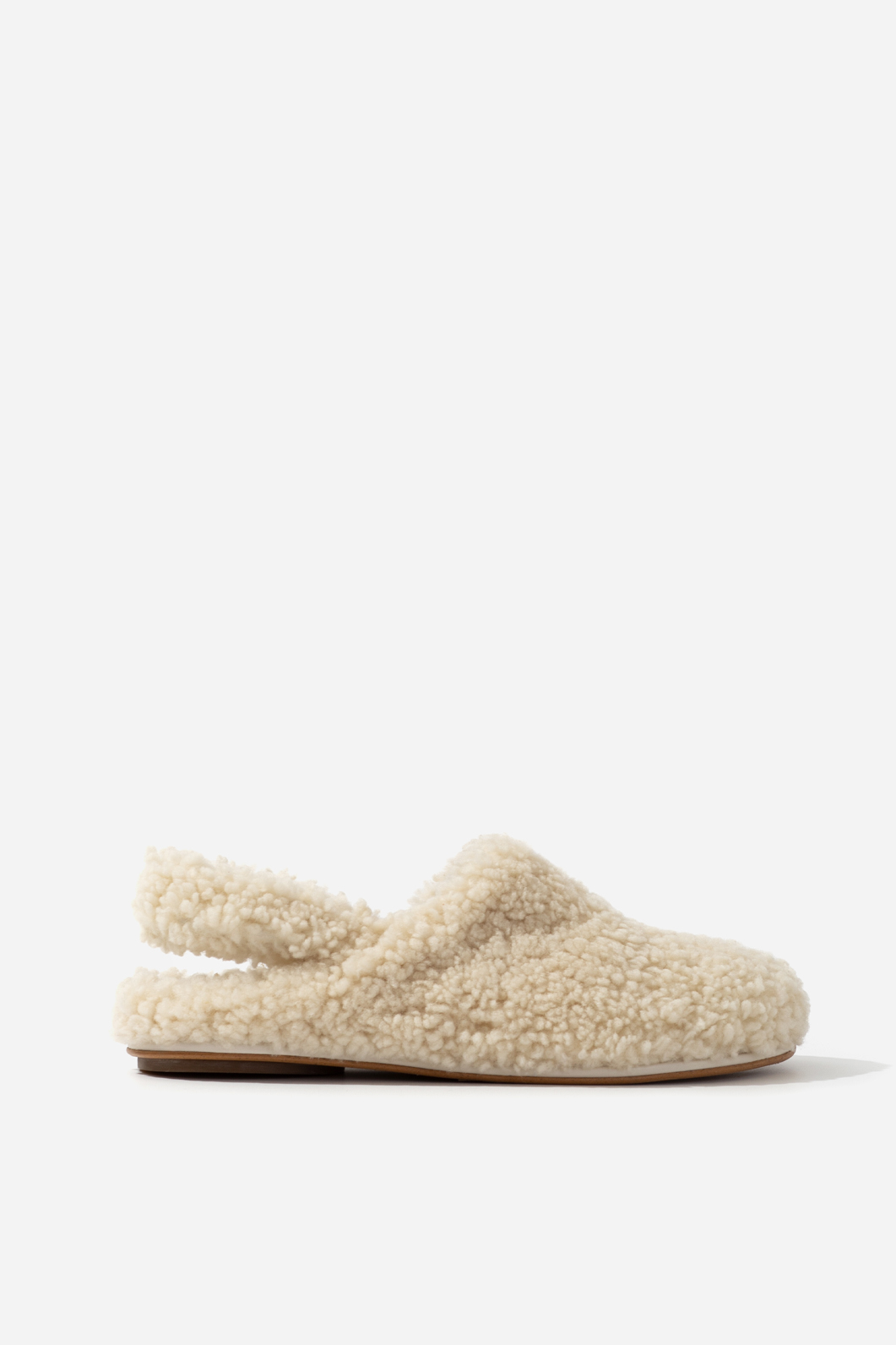 CLAIRE FUR milky mules