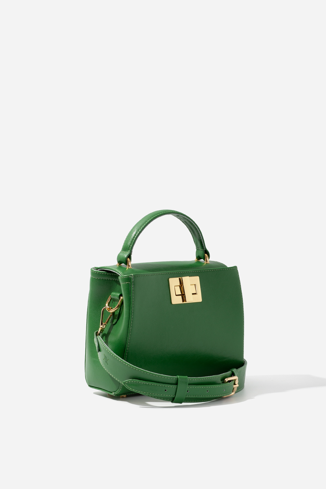 ERNA MINI green bag /gold/