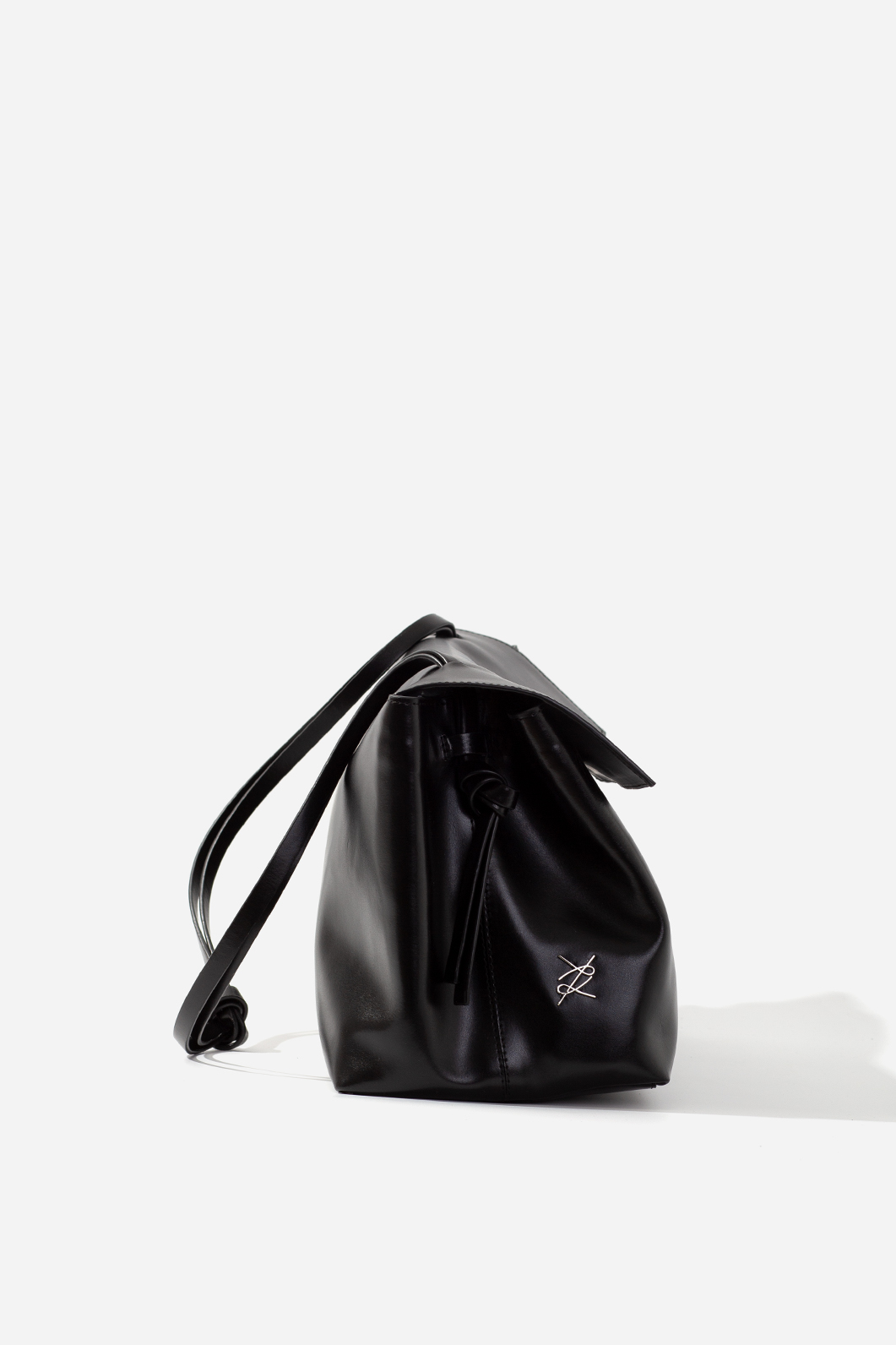Rebecca Grande black leather bag