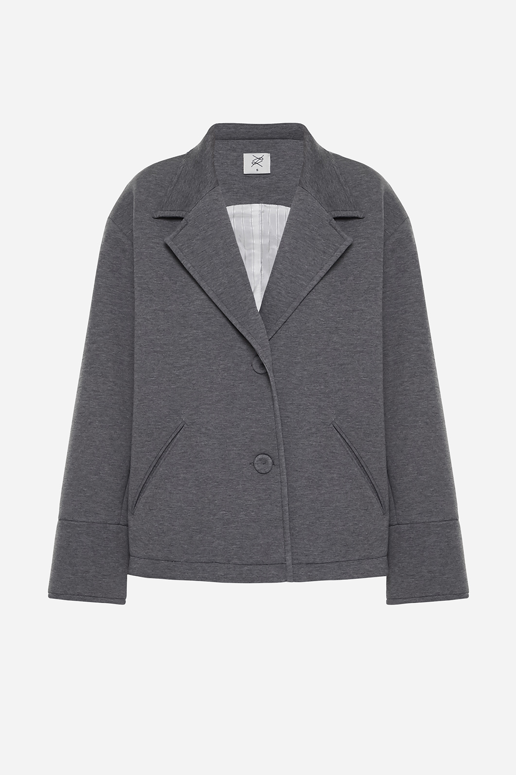 Gray melange jacket