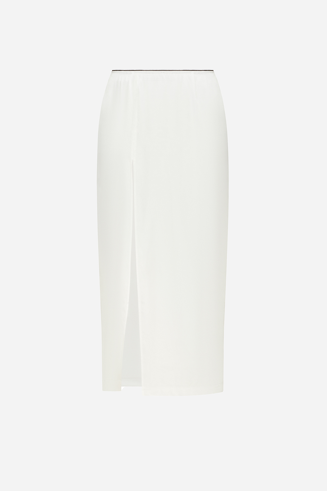 Satin milky skirt