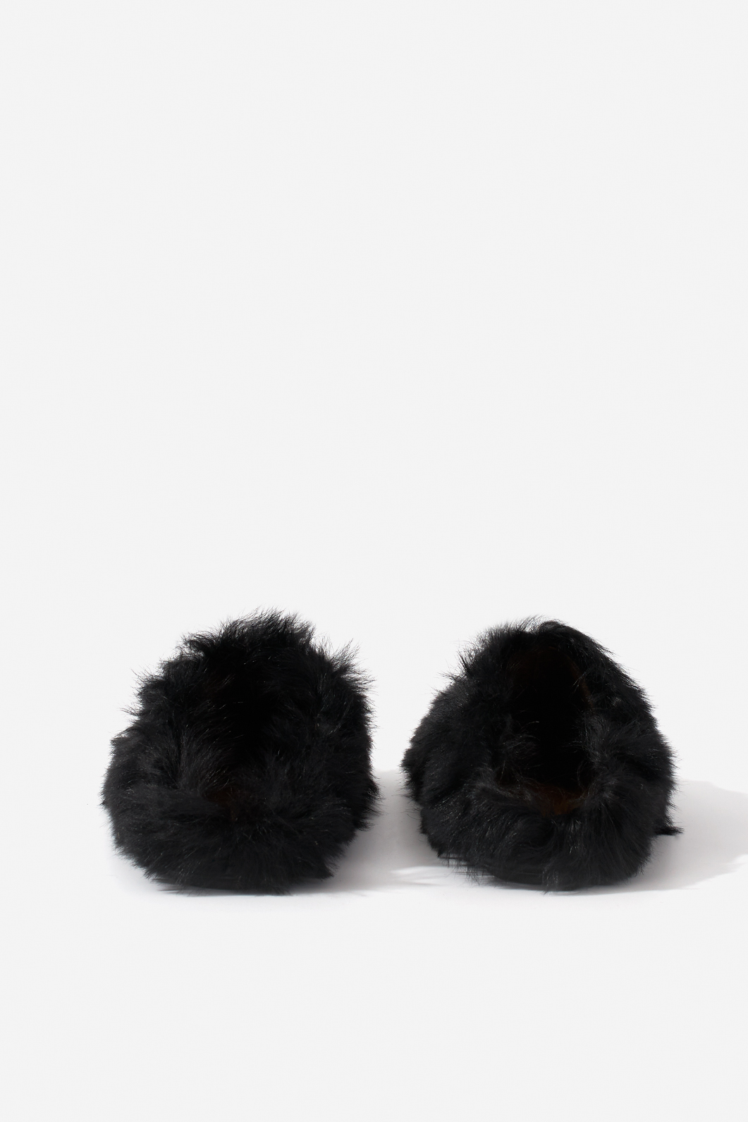 CLAIRE FUR black mules