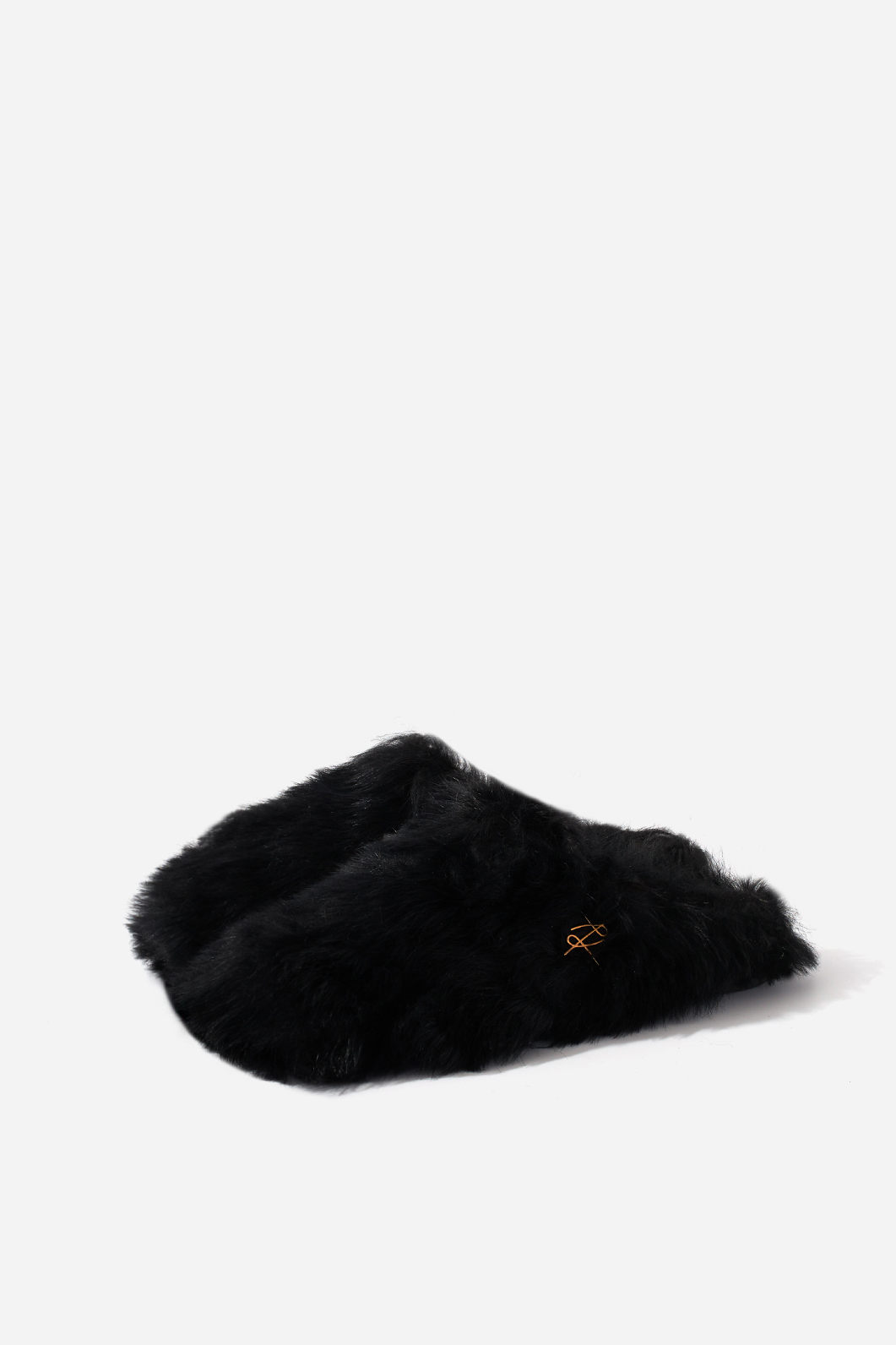 CLAIRE FUR black mules