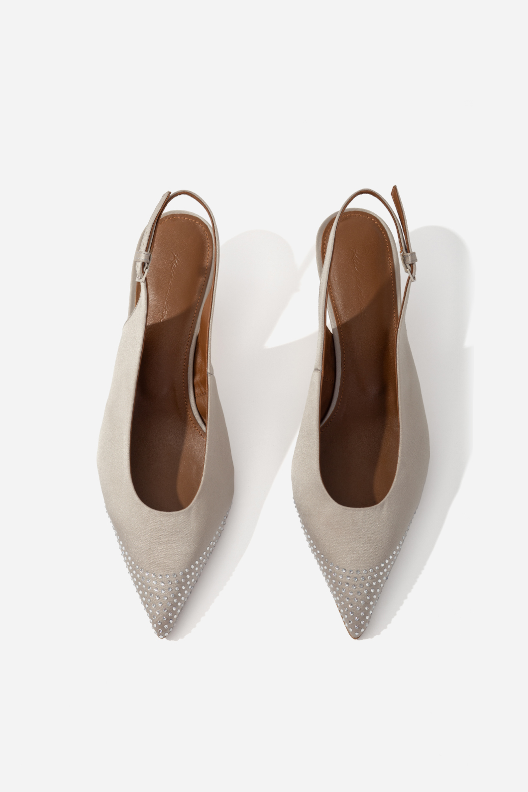 SHEREE KITTEN gray slingbacks