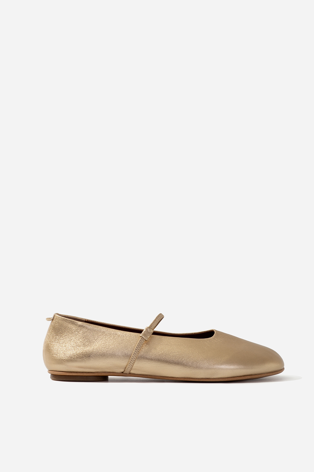 EMILY gold ballet flats