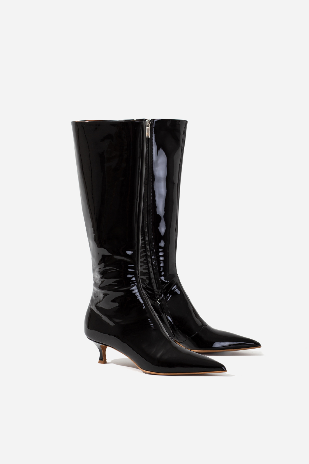 ZARIA black patent leather boots