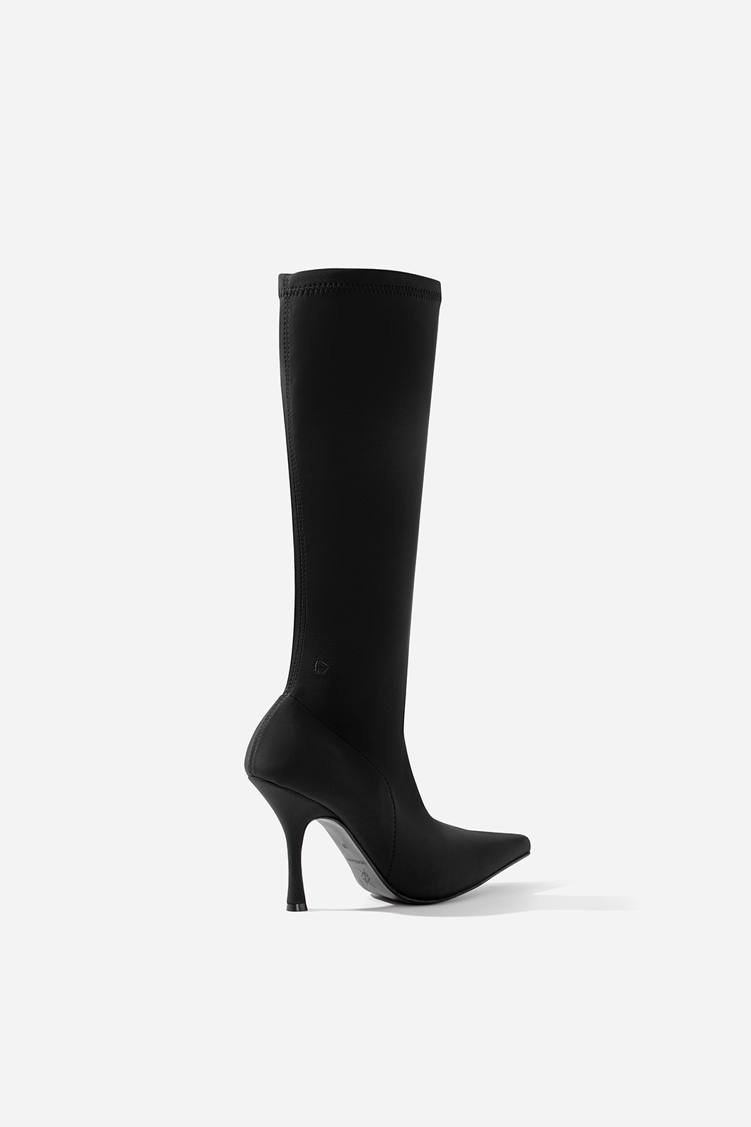 MIRA black stretch knee boots