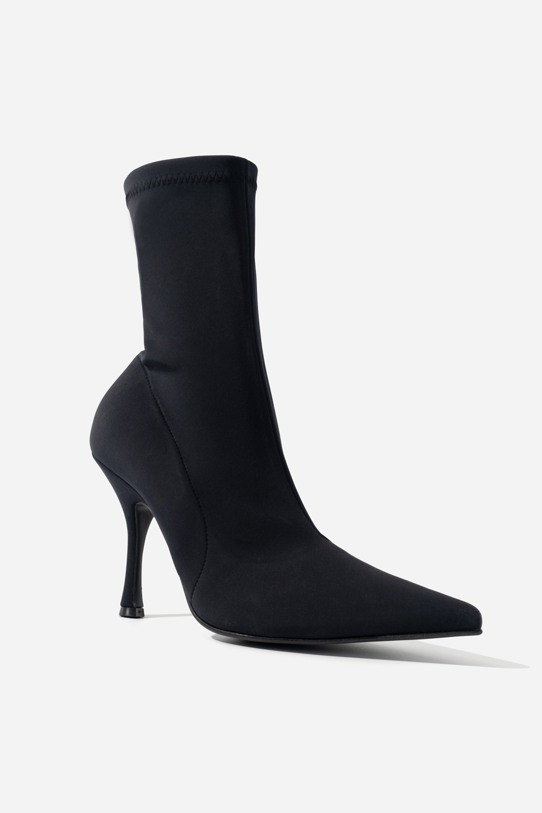 KIM black stretch ankle boots