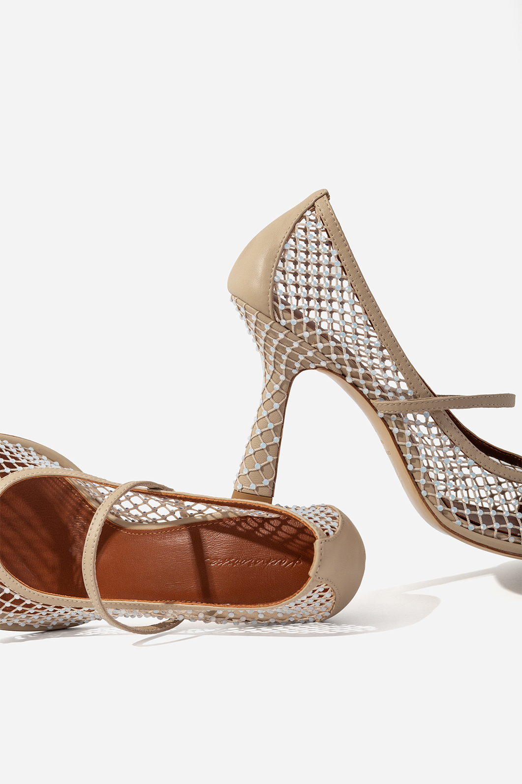 JERRY gray pumps with crystals