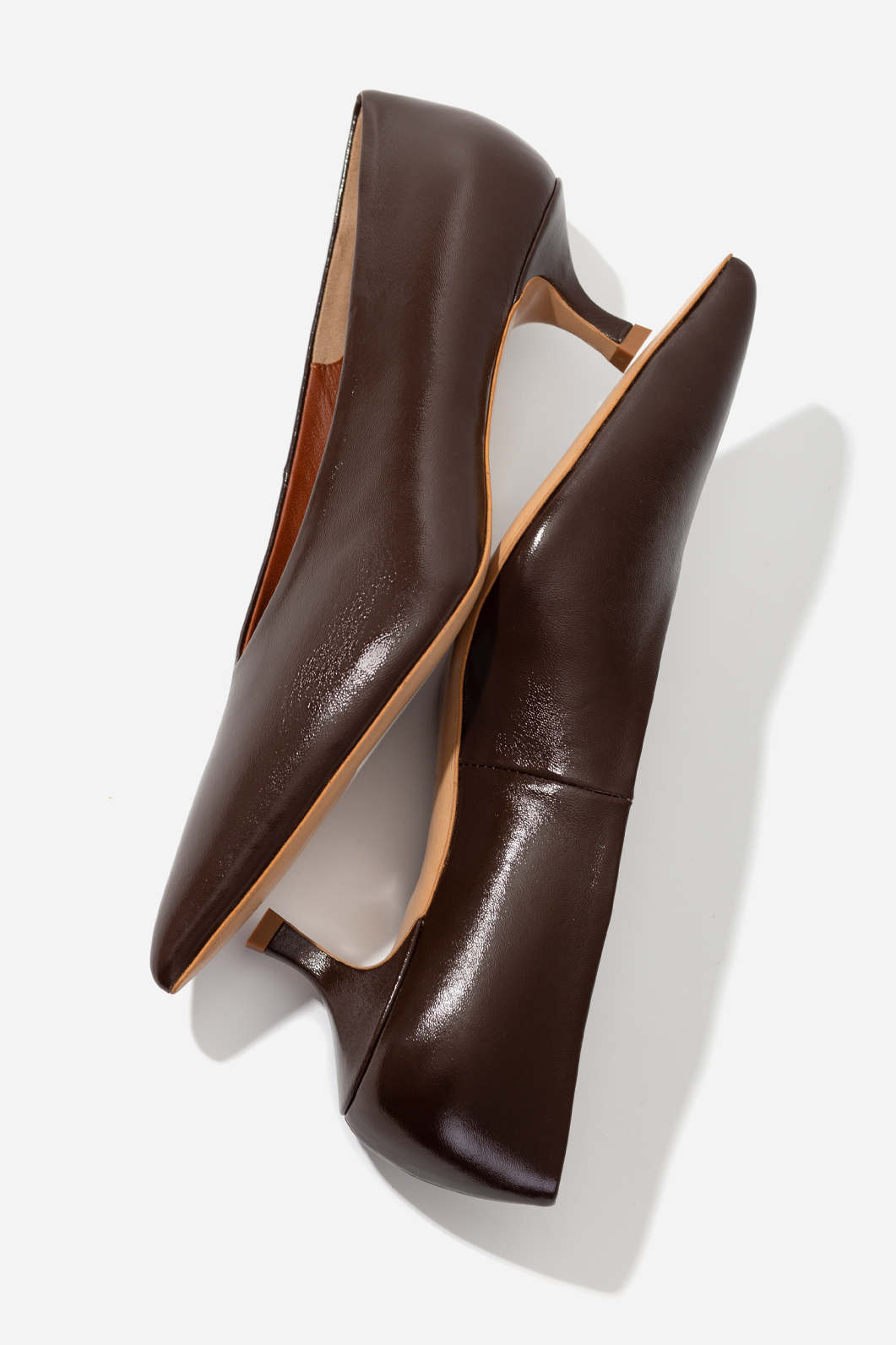 CAMILLE dark brown pumps