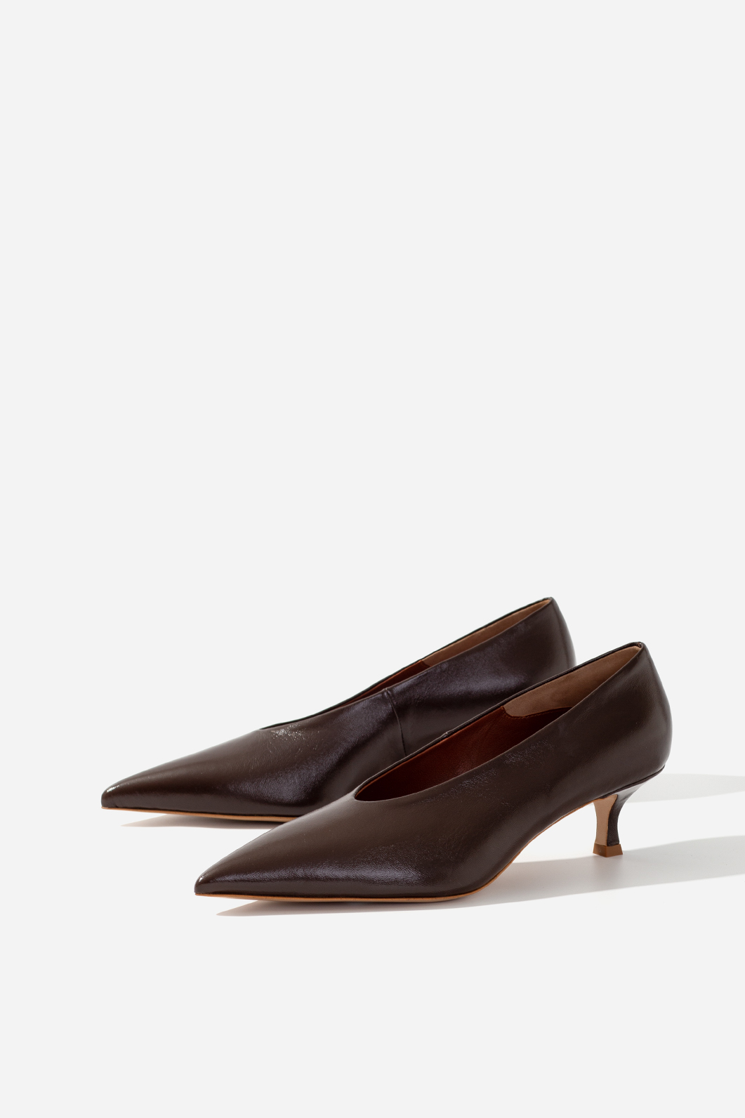 CAMILLE dark brown pumps