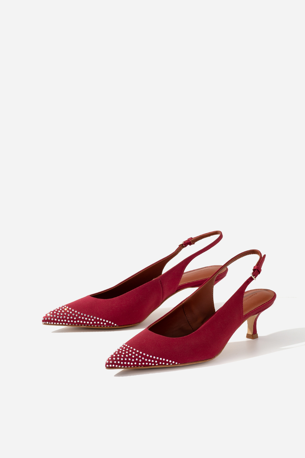 SHEREE KITTEN bordeaux slingbacks