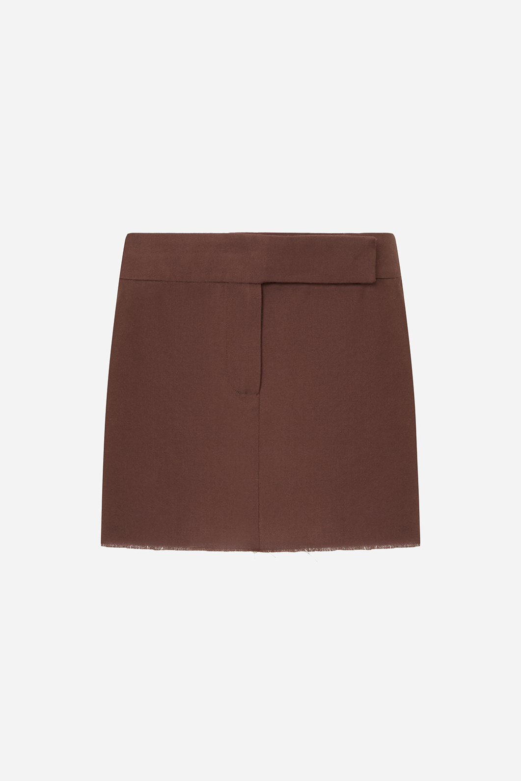 Dark brown mini skirt