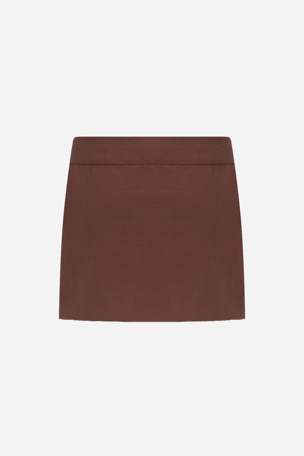 Dark brown mini skirt