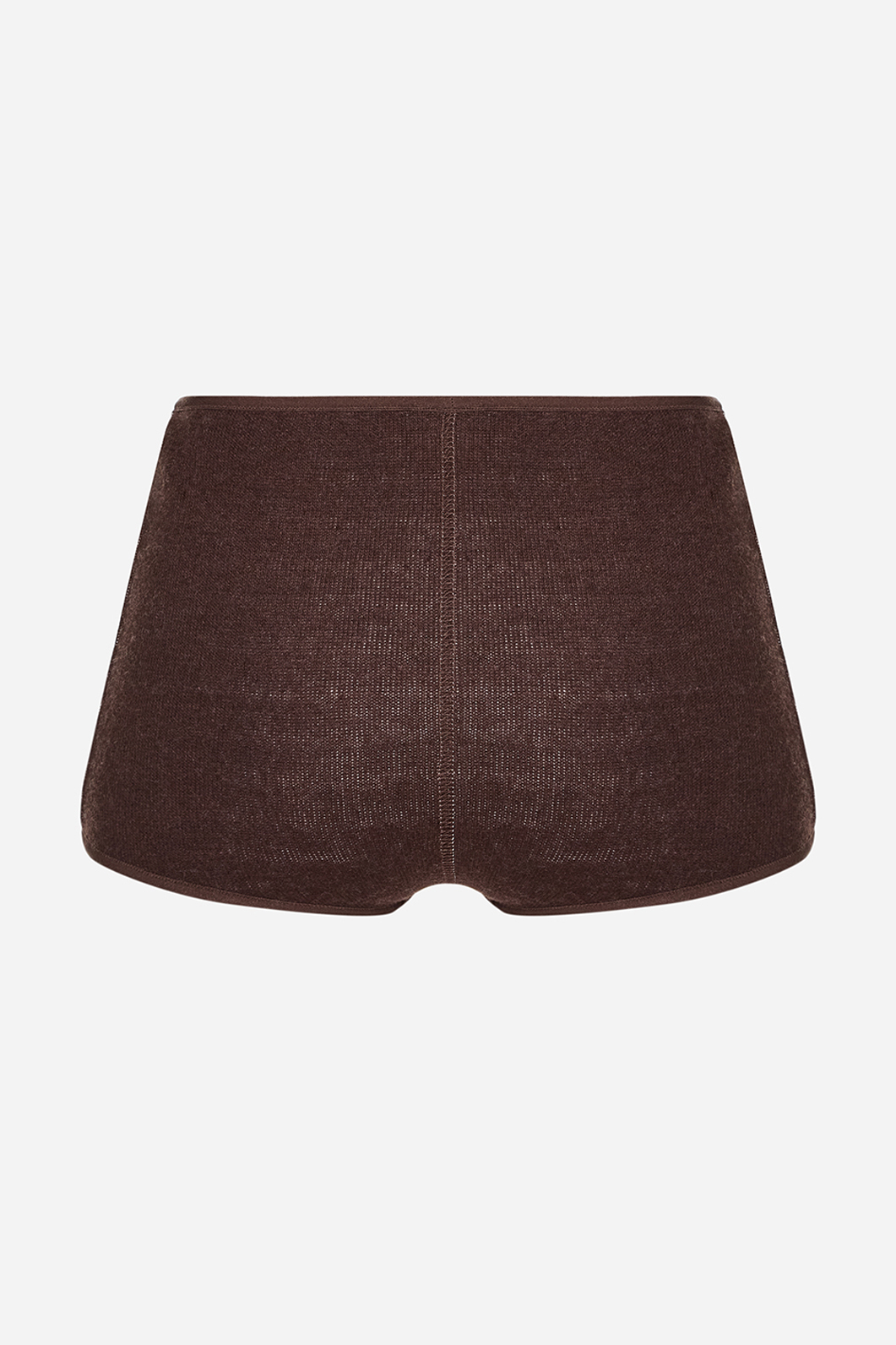 Brown wool shorts