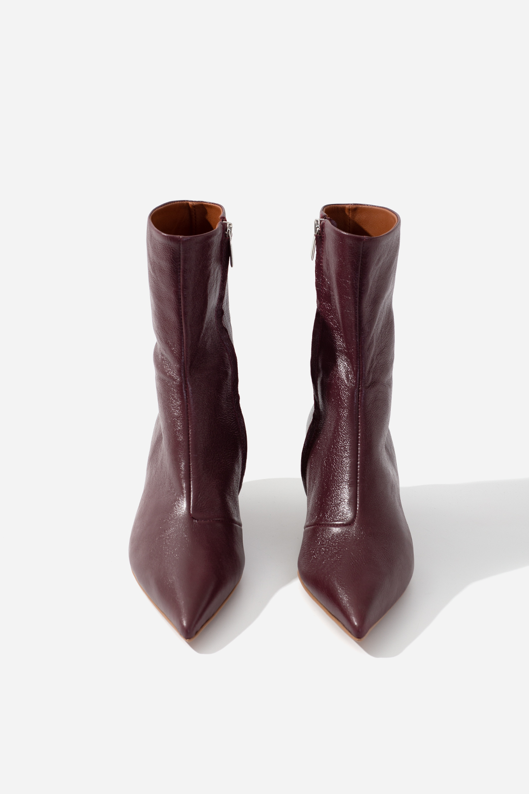 MARIA dark bordeaux ankle boots