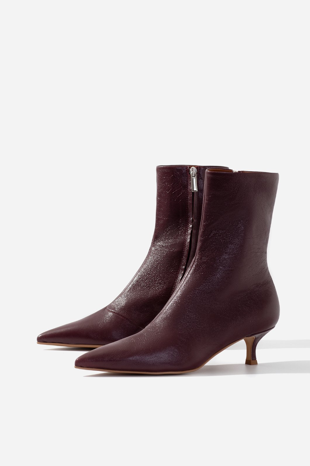 MARIA dark bordeaux ankle boots